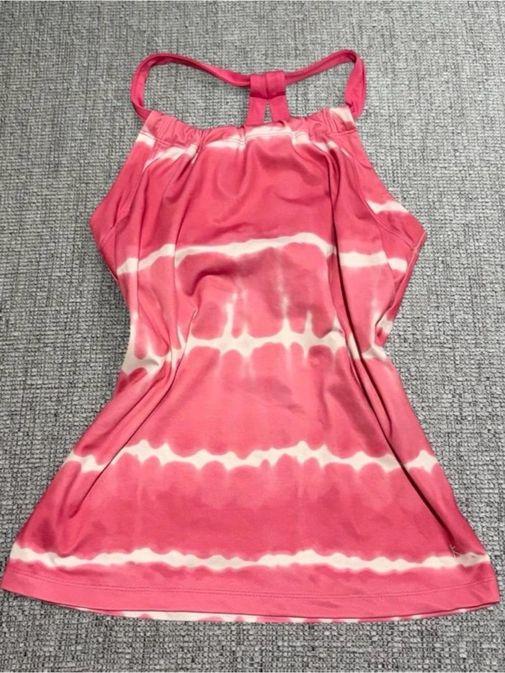 Danskin Now Pink Tie-Dye Halter-Back Tank